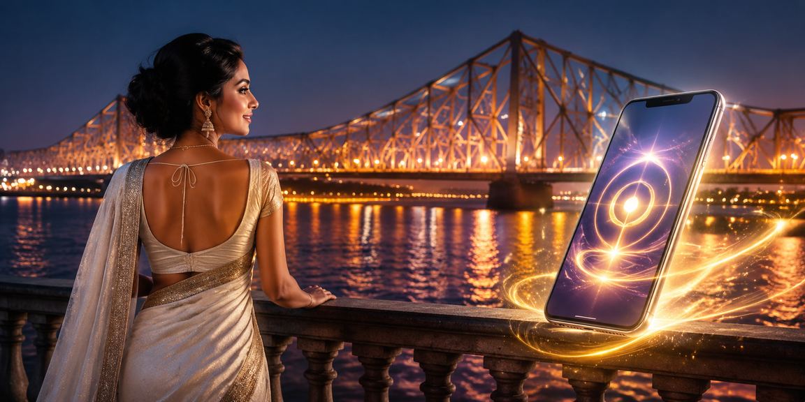 22m3 homepage bright night Kolkata Howrah Bridge view with register bonus